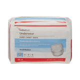Sure Care™ Extra Unisex Adult Absorbent Underwear Pull On with Tear Away Seams Small / Medium Disposable Moderate Absorbency (814878_BG) 20/BG