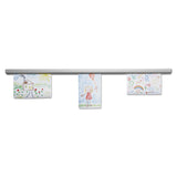 Advantus Grip-A-Strip Display Rail, 48 x 1.5, Aluminum Finish (AVT2010) Each