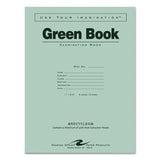 Roaring Spring® Green Books Exam Books, Wide/Legal Rule, Green Cover, (8) 11 x 8.5 Sheets (ROA77509) Each