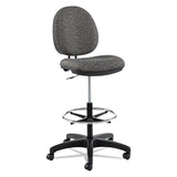 Alera® Alera Interval Series Swivel Task Stool, Supports 275 lb, 23.93" to 34.53" Seat Height, Graphite Gray Seat/Back, Black Base (ALEIN4641) Each