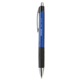 Universal™ Comfort Grip Ballpoint Pen, Retractable, Medium 1 mm, Blue Ink, Blue/Black Barrel, Dozen (UNV15541) 1 Dozen