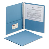 Smead™ 2-Pocket Folder with Tang Fastener, 0.5" Capacity, 11 x 8.5, Blue, 25/Box (SMD88052) 1 Pack of 25