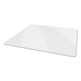 deflecto® Premium Glass All Day Use Chair Mat - All Floor Types, 36 x 46, Rectangular, Clear (DEFCMG70433646) Each