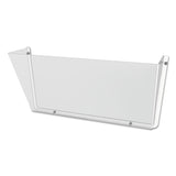 deflecto® Unbreakable DocuPocket Wall File, Letter Size, 14.5" x 3" x 6.5", Clear (DEF63201) Each