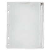 Oxford™ Zippered Ring Binder Pocket, 10.5 x 8, Clear (OXF68504) 1 Case of 1