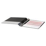Office Impressions® Economy Round Ring View Binder, 3 Rings, 1" Capacity, 11 x 8.5, Black (OFF80961) Each