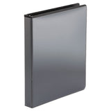 Office Impressions® Economy Round Ring View Binder, 3 Rings, 1" Capacity, 11 x 8.5, Black (OFF80961) Each