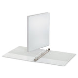 Office Impressions® Economy Round Ring View Binder, 3 Rings, 0.5" Capacity, 11 x 8.5, White (OFF82232) Each