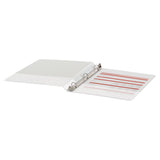 Office Impressions® Economy Round Ring View Binder, 3 Rings, 0.5" Capacity, 11 x 8.5, White (OFF82232) Each
