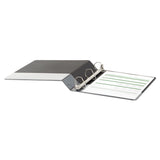 Universal® Deluxe Non-View D-Ring Binder with Label Holder, 3 Rings, 1.5" Capacity, 11 x 8.5, Black (UNV20771) Each