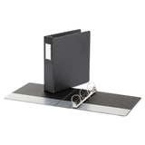 Universal® Deluxe Non-View D-Ring Binder with Label Holder, 3 Rings, 2" Capacity, 11 x 8.5, Black (UNV20781) Each