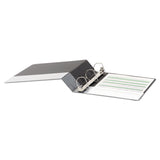 Universal® Deluxe Non-View D-Ring Binder with Label Holder, 3 Rings, 2" Capacity, 11 x 8.5, Black (UNV20781) Each