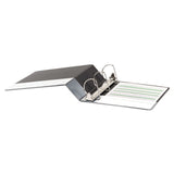 Universal® Deluxe Non-View D-Ring Binder with Label Holder, 3 Rings, 3" Capacity, 11 x 8.5, Black (UNV20791) Each