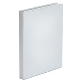 Universal® Economy Round Ring View Binder, 3 Rings, 0.5" Capacity, 11 x 8.5, White (UNV20952) Each