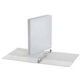 Universal® Economy Round Ring View Binder, 3 Rings, 1" Capacity, 11 x 8.5, White (UNV20962) Each