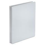 Universal® Economy Round Ring View Binder, 3 Rings, 1" Capacity, 11 x 8.5, White (UNV20962) Each