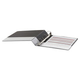 Universal® Economy Round Ring View Binder, 3 Rings, 1.5" Capacity, 11 x 8.5, Black (UNV20971) Each