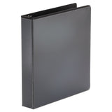 Universal® Economy Round Ring View Binder, 3 Rings, 1.5" Capacity, 11 x 8.5, Black (UNV20971) Each