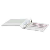 Universal® Economy Round Ring View Binder, 3 Rings, 1.5" Capacity, 11 x 8.5, White (UNV20972) Each