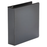 Universal® Economy Round Ring View Binder, 3 Rings, 2" Capacity, 11 x 8.5, Black (UNV20981) Each