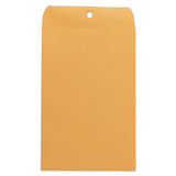 Universal® Kraft Clasp Envelope, #55, Square Flap, Clasp/Gummed Closure, 6 x 9, Brown Kraft, 100/Box (UNV35260) Case of 100