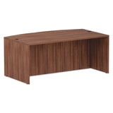 Alera® Alera Valencia Series Bow Front Desk Shell, 71" x 41.38" x 29.63", Modern Walnut (ALEVA227236WA) Each