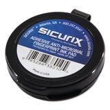 SICURIX® Fingerprint Ink Pad, 1.5" Diameter, Black (BAU38010) Each