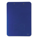 Mobile OPS® Unbreakable Recycled Clipboard, 0.25" Clip Capacity, Holds 8.5 x 11 Sheets, Blue (BAU61623) Each