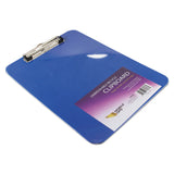 Mobile OPS® Unbreakable Recycled Clipboard, 0.25" Clip Capacity, Holds 8.5 x 11 Sheets, Blue (BAU61623) Each