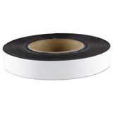 ZEUS® Dry Erase Magnetic Label Tape, 1" x 50 ft, White (BAU66151) Each