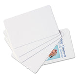 SICURIX® SICURIX Blank ID Card, 2 1/8 x 3 3/8, White, 100/Pack (BAU80300) Pack of 100