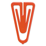 Baumgartens® Plastiklips Paper Clips, Large, Smooth, Assorted Colors, 200/Box (BAULP0600) Box of 200