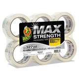 Duck® MAX Packaging Tape, 3" Core, 1.88" x 54.6 yds, Crystal Clear, 6/Pack (DUC241513) Pack of 6