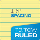 TOPS™ Double Docket Ruled Pads, Narrow Rule, 100 Canary-Yellow 8.5 x 11.75 Sheets, 6/Pack (TOP63376) Pack of 6
