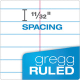 TOPS™ Steno Pad, Gregg Rule, Assorted Cover Colors, 80 White 6 x 9 Sheets, 4/Pack (TOP80220) Pack of 4