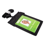SICURIX® Sicurix ID Neck Pouch, Vertical, 3 x 4 3/4, Black (BAU55120) Each