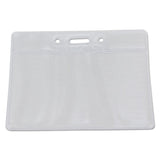 SICURIX® Sicurix Vinyl Badge Holder, 4 x 3, Clear, 50/Pack (BAU67830) Pack of 50