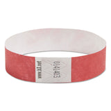 SICURIX® Security Wristbands, Sequentially Numbered, 10" x 0.75", Red, 100/Pack (BAU85020) Pack of 100