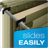 Pendaflex® SureHook Hanging Pocket File, Letter Size, 1/5-Cut Tabs, Standard Green, 4/Pack (PFX09217) Pack of 4