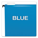 Pendaflex® SureHook Hanging Folders, Legal Size, 1/5-Cut Tabs, Blue, 20/Box (PFX615315BLU) Box of 20