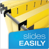 Pendaflex® SureHook Hanging Folders, Legal Size, 1/5-Cut Tabs, Yellow, 20/Box (PFX615315YEL) Box of 20