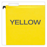 Pendaflex® SureHook Hanging Folders, Legal Size, 1/5-Cut Tabs, Yellow, 20/Box (PFX615315YEL) Box of 20