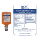 Georgia Pacific® Professional Pacific Blue Ultra Foam Soap Manual Dispenser Refill, Antimicrobial, Pacific Citrus, 1,200 mL, 4/Carton (GPC43819) Case of 4