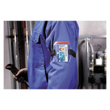 Durable® Card Holder Outdoor Secure, Vertical, 3.42" x 2.12", Clear, 10/Box (DBL841419) Box of 10