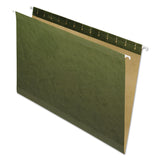 Pendaflex® Reinforced Hanging File Folders, Legal Size, Straight Tabs, Standard Green, 25/Box (PFX4153) Box of 25