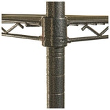 Alera® Wire Shelving Starter Kit, Four-Shelf, 36w x 18d x 72h, Black Anthracite (ALESW503618BA) Each