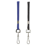 SICURIX® Rope Lanyard, Metal Hook Fastener, 36" Long, Nylon, Black (BAU68909) Each