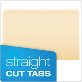 Pendaflex Manila File Folders, Straight Tab, Legal Size, 100/Box (ESS753) Box of 100