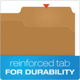 Pendaflex® Kraft Fastener Folders, 1/3-Cut Tabs, 2 Fasteners, Letter Size, Kraft Exterior, 50/Box (PFXFK212) Each