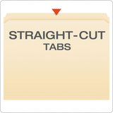 Pendaflex® Manila Fastener Folders, Straight Tabs, 1 Fastener, Letter Size, Manila Exterior, 50/Box (PFXFM211) Each